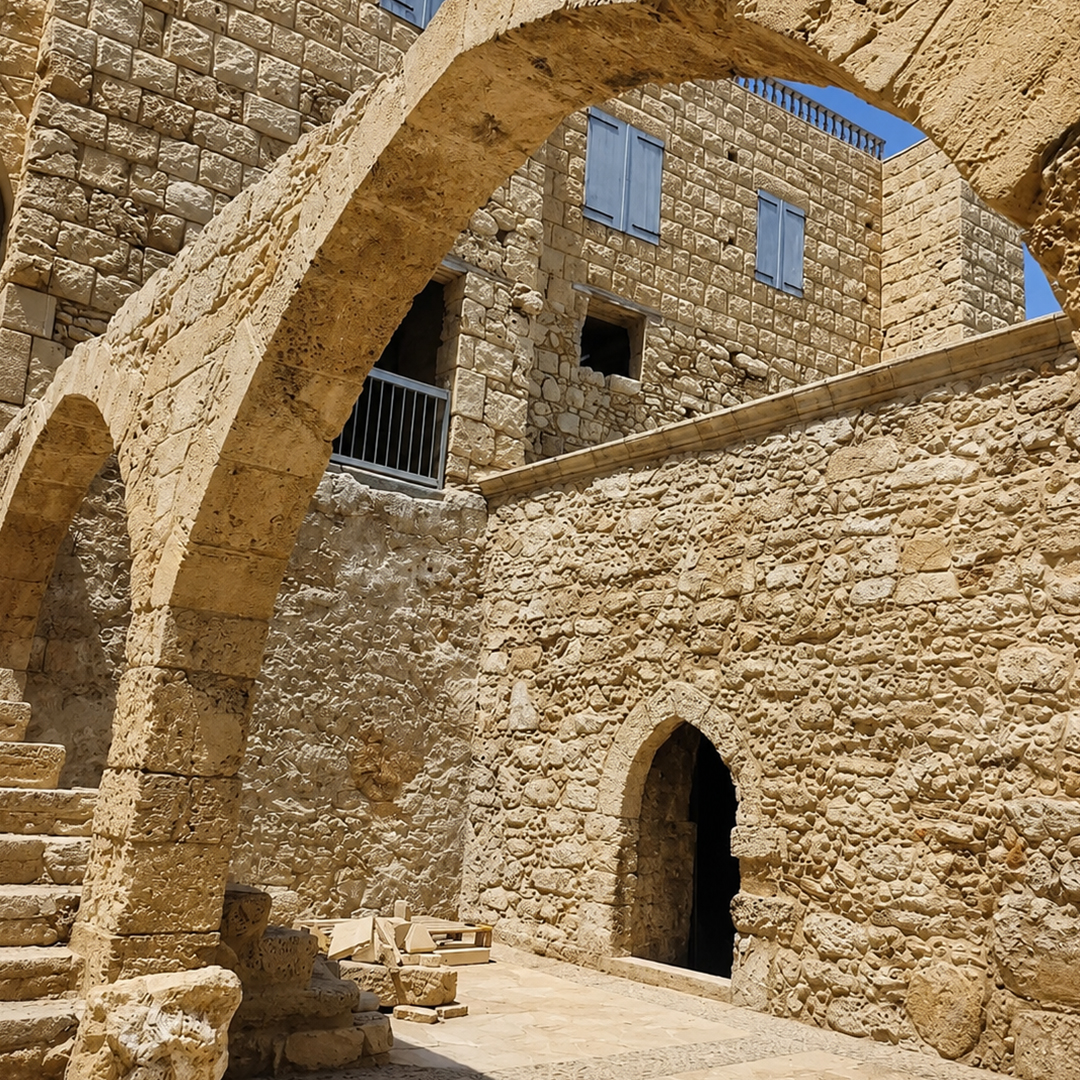 Manastırın taş revakları